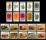 Канада 1972-1976 гг. • Sc# 562-581 • коренные народы Канады(индейцы) в искусстве • полн. серия • MNH OG VF