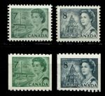 Канада 1971-1972 гг. • Sc# 544-550 • 7 и 8 c. • Елизавета II • поезд, самолет • стандарт • полн. серия • MNH OG VF