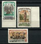 СССР 1954 г. • Сол# 1790-1792 • 40 коп. - 1 руб. • 100 лет обороны Севастополя • полн. серия • MLH OG VF+