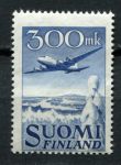 Финляндия 1950 г. • Mi# 384 • 300 M. • самолет над снегами • авиапочта • MNH OG VF ( кат.- € 12 )