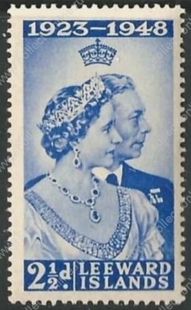 Ливардовские о-ва 1948 г. • Gb# 117 • 2½ d. • Серебряный юбилей свадьбы Георга VI • MNH OG VF