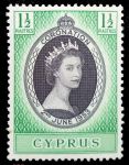 Кипр 1953 г. • Gb# 172 • 1½ pi. • Коронация Елизаветы II • MNH OG VF