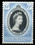 Багамы 1953 г. • Gb# 200 • 6 d. • Коронация Елизаветы II • MNH OG VF