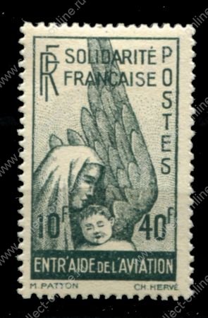 Французские колонии 1944 г. • Iv# A 1 • 10+40 fr. • на поддержку авиации • авиапочта • MH OG VF ( кат. - €9- )