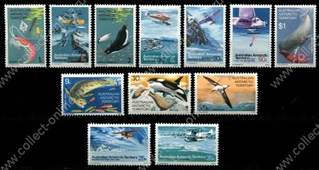 Австралийская антарктическая территория 1973 г. • SC# L23-34 • 1 c. - $1 • фауна и авиация • полн. серия • MNH OG VF ( кат. - $14 )