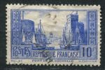 Франция 1929-1933 гг. • Sc# 251 • 10 fr. • Порт Ла-Рошель (тип I) • Used F-VF ( кат. - $12 )