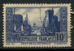 Франция 1929-1933 гг. • Sc# 252 • 10 fr. • Порт Ла-Рошель (тип III) • Used F-VF ( кат. - $6 )