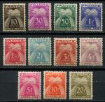 Франция 1943-1946 гг. • Mi# PM 70-80 • 10 c. - 20 fr. • доплатные • полн. серия • MH/MH OG VF ( кат. - €20 )