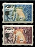Французская Полинезия 1964 г. • Sc# 208-209 • 1 и 3 fr. • местные обычаи • полн. серия • MNH OG VF