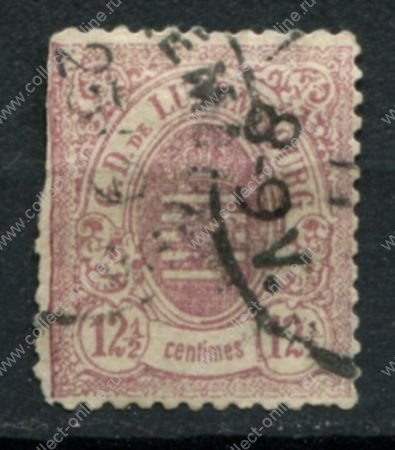 Люксембург 1875-1879 гг. • Mi# 32 • 12½ c. • герб • стандарт • Used VG- ( кат. - €25 )