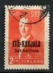 Восточная Карелия 1941 г. • Mi# 18 • 2 M. • президент Ристо Рюти • надпечатка • Used VF