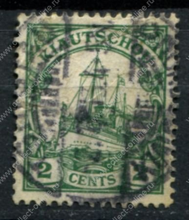 Цзяо-Чжоу 1905-1919 гг. • Mi# 29 • 2 c. • Императорская яхта "Гогенцоллерн" • Used F-VF