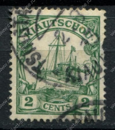 Цзяо-Чжоу 1905-1919 гг. • Mi# 29 • 2 c. • Императорская яхта "Гогенцоллерн" • Used F-