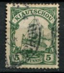 Цзяо-Чжоу 1900 г. • Mi# 6 • 5 pf. • Императорская яхта "Гогенцоллерн" • Used VF