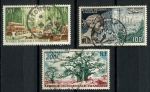 Французская Западная Африка 1954 г. • Iv# A18-20 • 50 - 200 fr. • развитие промышленности и связи • авиапочта • полн. серия • Used VF ( кат. - €6 )