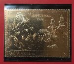 Шотландия • Стаффа 1977 г. • £8 • Рождество • локальный выпуск • золотая(23К) фольга • MNH OG VF