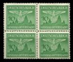 Германия 3-й рейх • Генерал-Губернаторство 1943 г. • Mi# DM 27 • 10 pf. • Краков • служебный выпуск • кв. блок • MNH OG VF