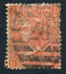 Великобритания 1865-1867 гг. Gb# 94 pl. 10 • 4 d. • Королева Виктория • Used F ( кат.- £150 )