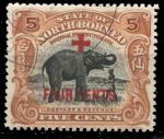 Северное Борнео 1918 г. • Gb# 239 • 5 + 4 c. • надп. доп. номинала для Красного Креста • благотворительный выпуск • Used VF ( кат. - £22 )