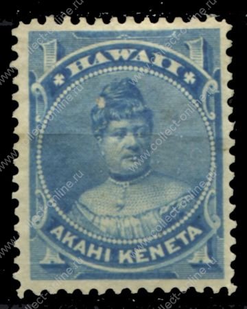 Гаваи 1882 г. • SC# 37 • 1 c. • принцесса Лайклике • Mint NG VF ( кат.- $10- )