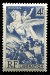 Франция 1945 г. • Iv# 679 • 4 fr. • Освобождение от немецкой оккупации • MNH OG VF