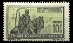 Верхняя Вольта 1928 г. • Iv# 64 • 10 fr. • осн. выпуск • конный воин • MH OG VF ( кат. - €25 )