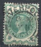 Великобритания 1900 г. • Gb# 213 • ½ d. • Королева Виктория • "Юбилейный" выпуск • стандарт • Used VF ( кат.- £ 2,25 )