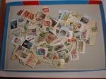 Австралия • набор 100 разных, старых и старинных марок на вырезках • Used F-VF