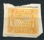 Гаваи 1894 г. • SC# 74 • 1 c. • осн. выпуск • герб территории • MNG VF