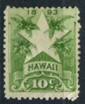 Гаваи 1894 г. • SC# 77 • 10 c. • осн. выпуск • звезда • MNG F