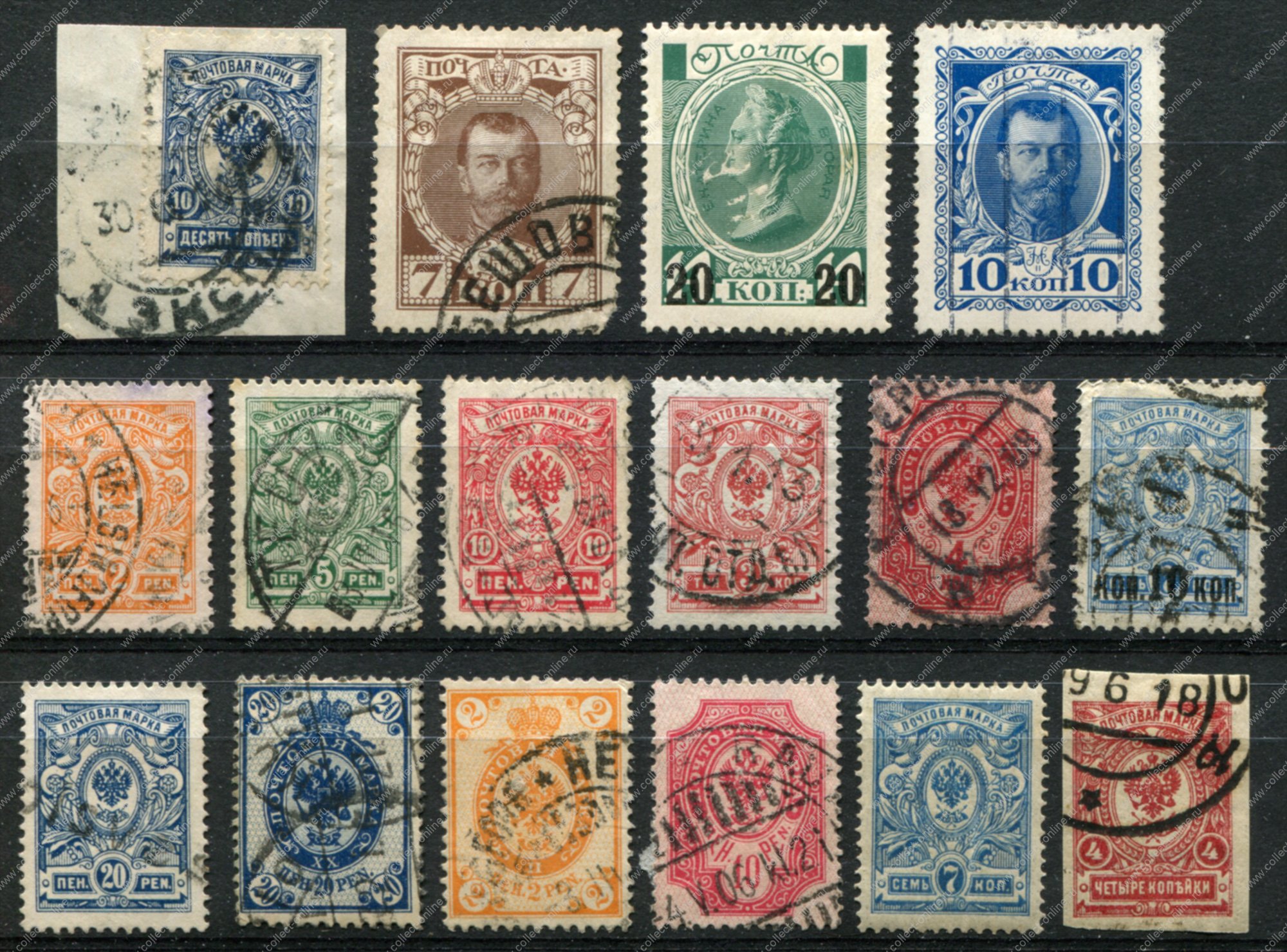 Надпись коллекция марок