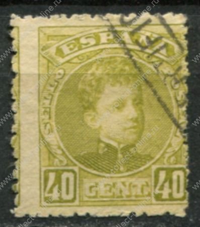 Испания 1901-1905 гг. • SC# 281 • 40 c. • Альфонсо XIII • стандарт • Used VF ( кат.- $5 )