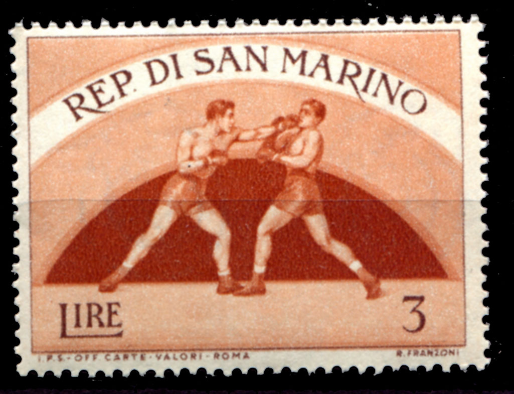 Your san. Марки бокс. Спорт Стамп марки. Спортивная Филателия. Бренд 1954.