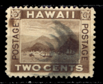 Гаваи 1894 г. • SC# 75 • 2 c. • осн. выпуск • корабли в бухте Гонолулу • Used F-VF