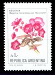 Аргентина 1985-1988 г. • SC# 1524 • 1 a. • Цветущие растения • стандарт • MNH OG VF ( кат. - $1.5 )