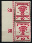 Германия 1919 г. • Mi# 107 • 10 pf. • Национальное собрание • дерево • стандарт • пара • MNH OG XF+