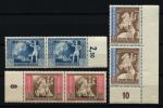 Германия 3-й рейх 1942 г. • Mi# 823-5(823 I) • Подписание почтового соглашения • надпечатка • полн. серия • пары • MNH OG XF+ ( кат. - €70+ )