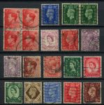 Великобритания • Георг V - Елизавета II • лот 20 старых марок • стандарт • Used F-VF