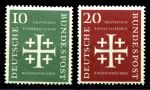 Германия • ФРГ 1956 г. • MI# 235-236 • день евангелисткой церкви • полн. серия • MH OG VF ( кат. - €9- )