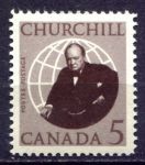 Канада 1965 г. • SC# 440 • 5c. • Уинстон Черчилль (памятный выпуск) • MNH OG XF