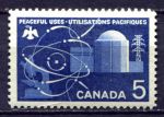 Канада 1966 г. • SC# 449 • 5 c. • Мирное использование атомной энергии • MNH OG XF