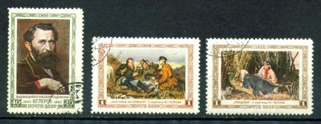 СССР 1956 г. • Сол# 1886-8 • 40 коп. - 1 руб. • В. Г. Перов (художник) • полн. серия • Used VF