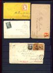 США • XIX-XX век • Коллекция 33 старинных конверта с марками • Used F-VF