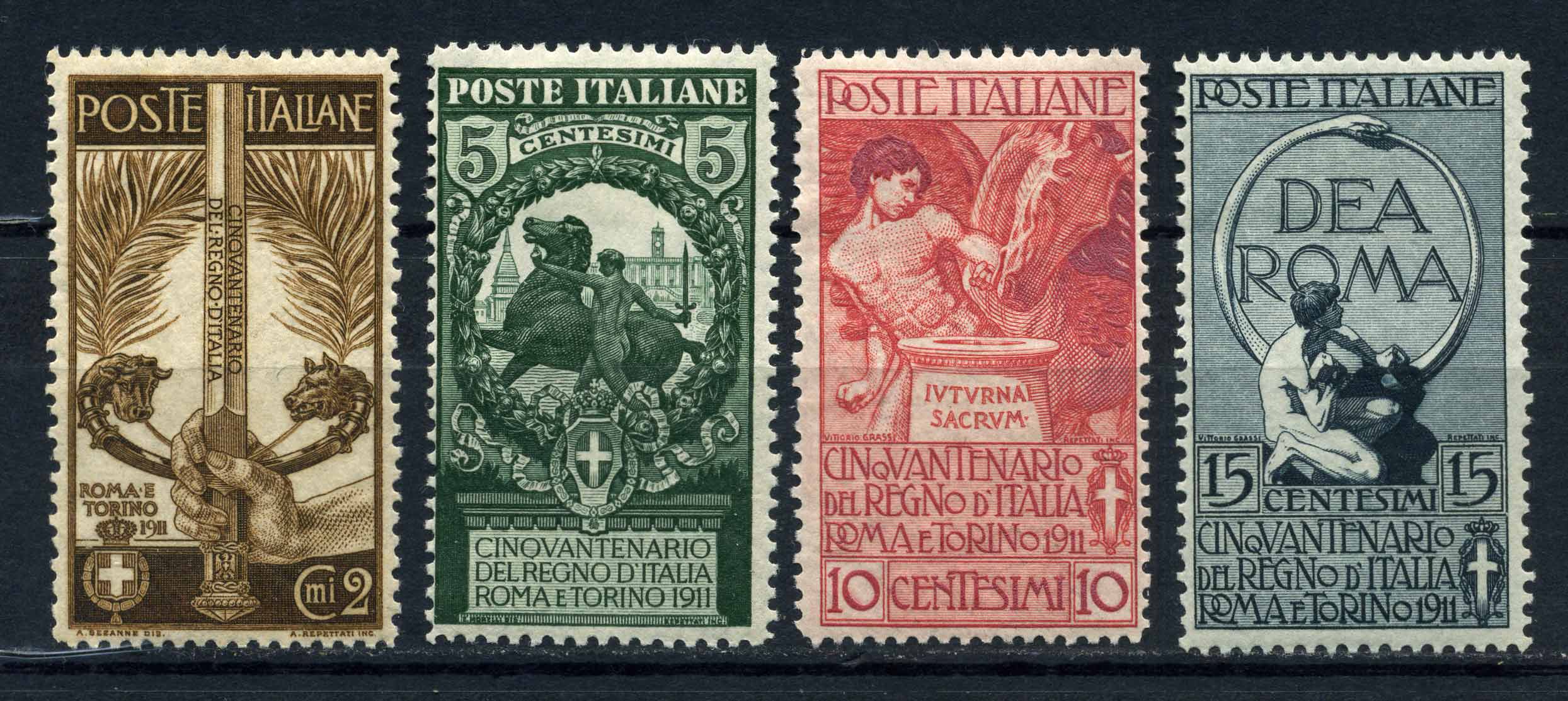 Италия 1911. Марка poste italiane. Италия 1911 год. Марка Республика Италия poste 50.