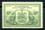 Канада 1946 г. • SC# E11 • 10 c. • герб Конфедерации • спец. доставка • MH OG VF