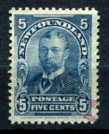 Ньюфаундленд 1897-1918 гг. • Gb# 90 • 5 c. • основной выпуск • Принц Йоркский(Георг V) • Used VF ( кат.- £ 3 )