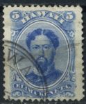Гаваи 1882 г. • SC# 39 • 5 c. • король Камехамеха V • Used XF