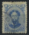 Гаваи 1882 г. • SC# 39 • 5 c. • король Камехамеха V • Used F