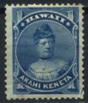 Гаваи 1882 г. • SC# 37 • 1 c. • принцесса Лайклике • MH OG F- ( кат.- $11 )