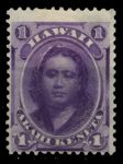 Гаваи 1864-1886 гг. • SC# 30 • 1 c. • принцесса Виктория Камамалу • MH OG VF ( кат.- $11 )